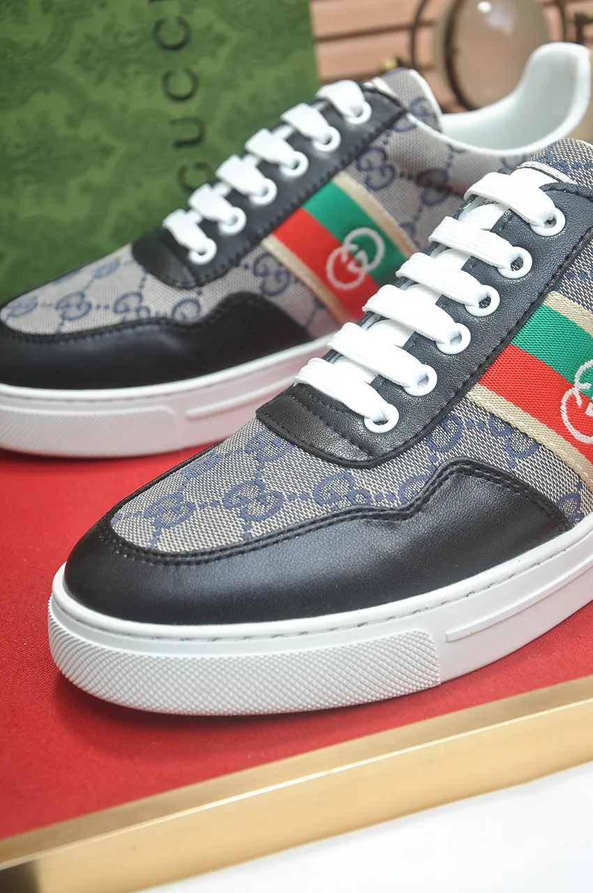 Men's men's shoes💰440💶[GUCCI] official website 1:1 men's sports shoes are now on the market. They are made of original fabric + water-dyed sheepskin lining, plus the official website original 1:1 comfortable outsole. Fashionable and versatile, super comfortable and breathable. Standard shoe size 38/45 (custom-made size 45 is non-refundable)